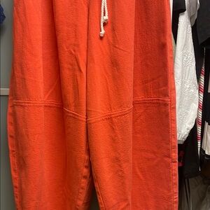 We The Free Wide Leg Pants - Vibrant Orange